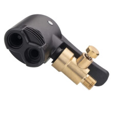 Dual Head Bike Valve Adapter For Presta Schrader, Bike Track Pump, Tyre Air Pump, MultiUse Connector Head