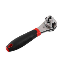 Ratchet Wrench 622mm Screws, Adjustable Socket Wrench, AntiSlip Handle, Metric Tool