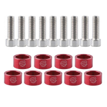 M8x1.25 Exhaust Header Manifold Cup Washers Bolts 9Pcs Set, Engine Racings, Vehicle Compatibility
