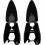 Sewing Scissors 2 Pack Small Pocket Scissors For Embroidery And Cross Stitching Black 2