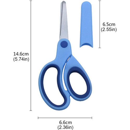 Multifunctional Scissors LeftHanded Training For Kids Comfortable Grip LeftHanded Cutting Tool Red And Yellow 2