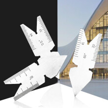 3pcs Metal Center Gauge Set, 55 Degree And 60 Degree Thread Pitch Gauge For Screw Cutting, Compact Angle Ruler Pocket