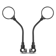 Bendable Rearview Mirrors For Motorcycle And Bicycle, Adjustable Angle, 2Pack