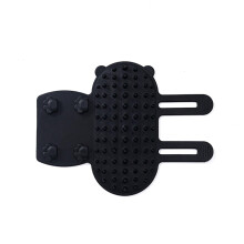 Silicone Cats Grooming Brush Self Cleaning Massage For Pets Adjustable Face Scratcher Cat Climbing Frame Black