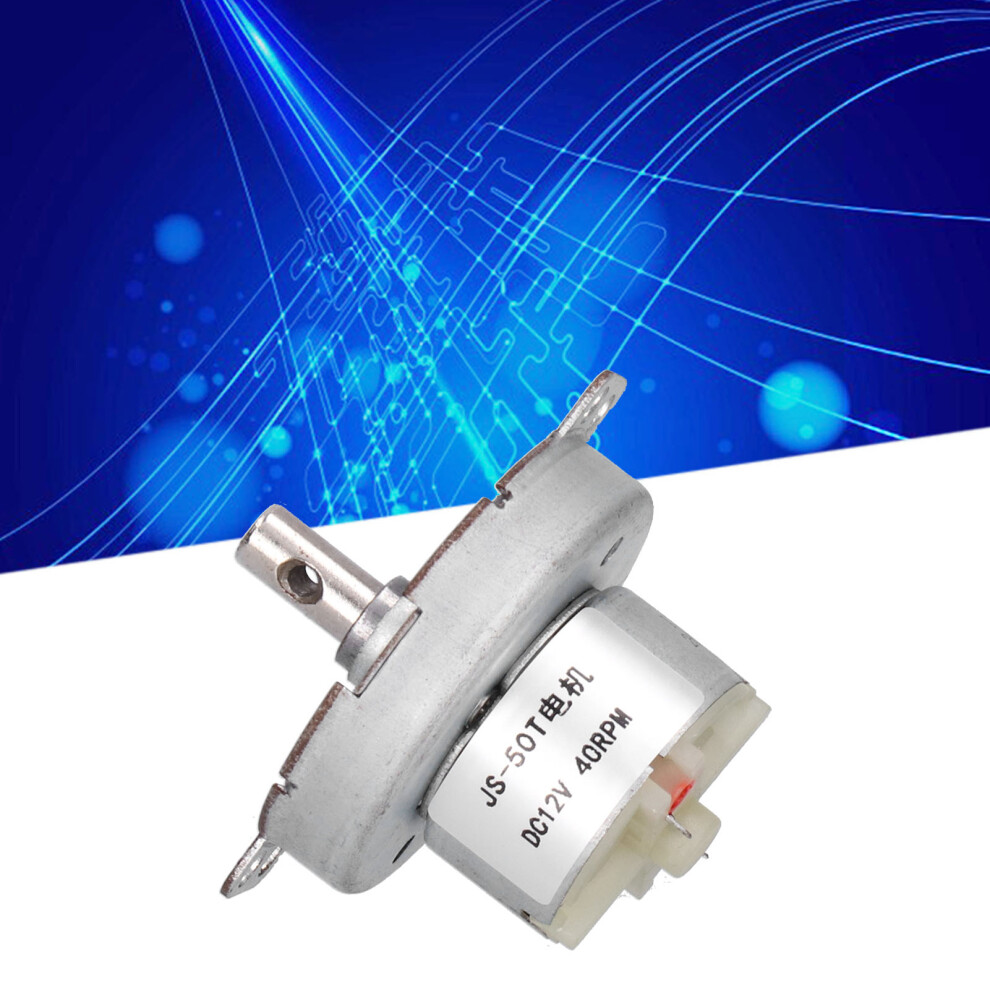 Precision Gear Motor Reduction Box 40Rpm Dc12v Industrial Use Js-50T Robust 7901377584878