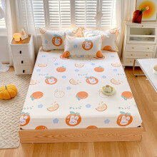 Breathable Sheets Cotton Printed Deep Pocket Bedding For Kids Boys Girls Cartoon Anime Bed Cover 180x200 cm Rabbit 1
