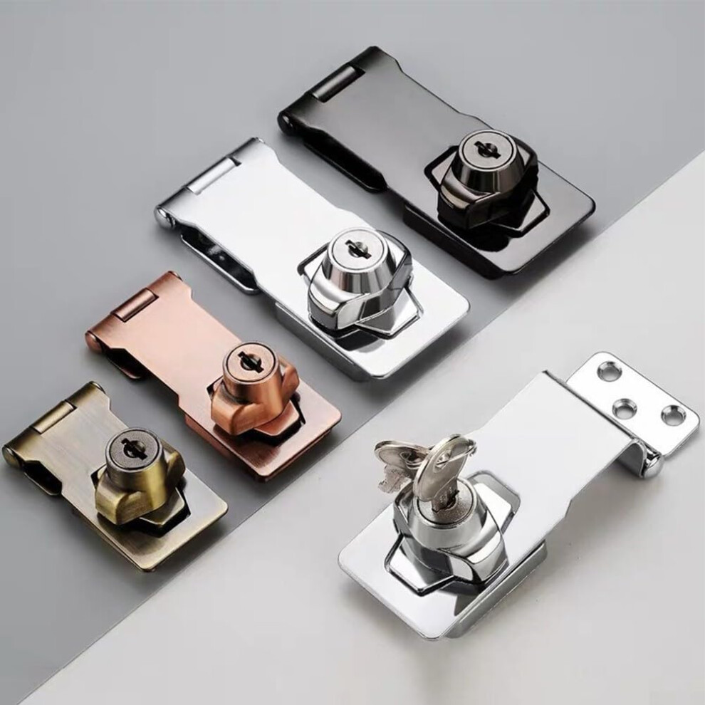 Keyed Hasp Locks For Thick Doors And Cabinets, 4Inch Green Ancient Style 9187378616604