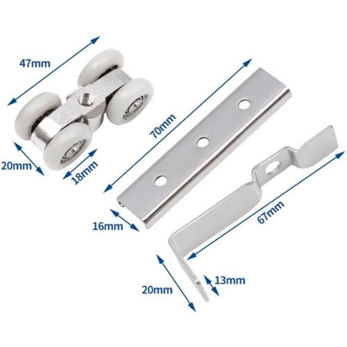 Replacement Roller Hardware For Sliding Doors, LongLasting Materials, Compatible With Sliding Door Systems 1
