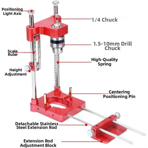 Portable Precision Drilling Locator For Woodworking Hole Alignment Tool Compact Lightweight Design Multi Drill Uses 1