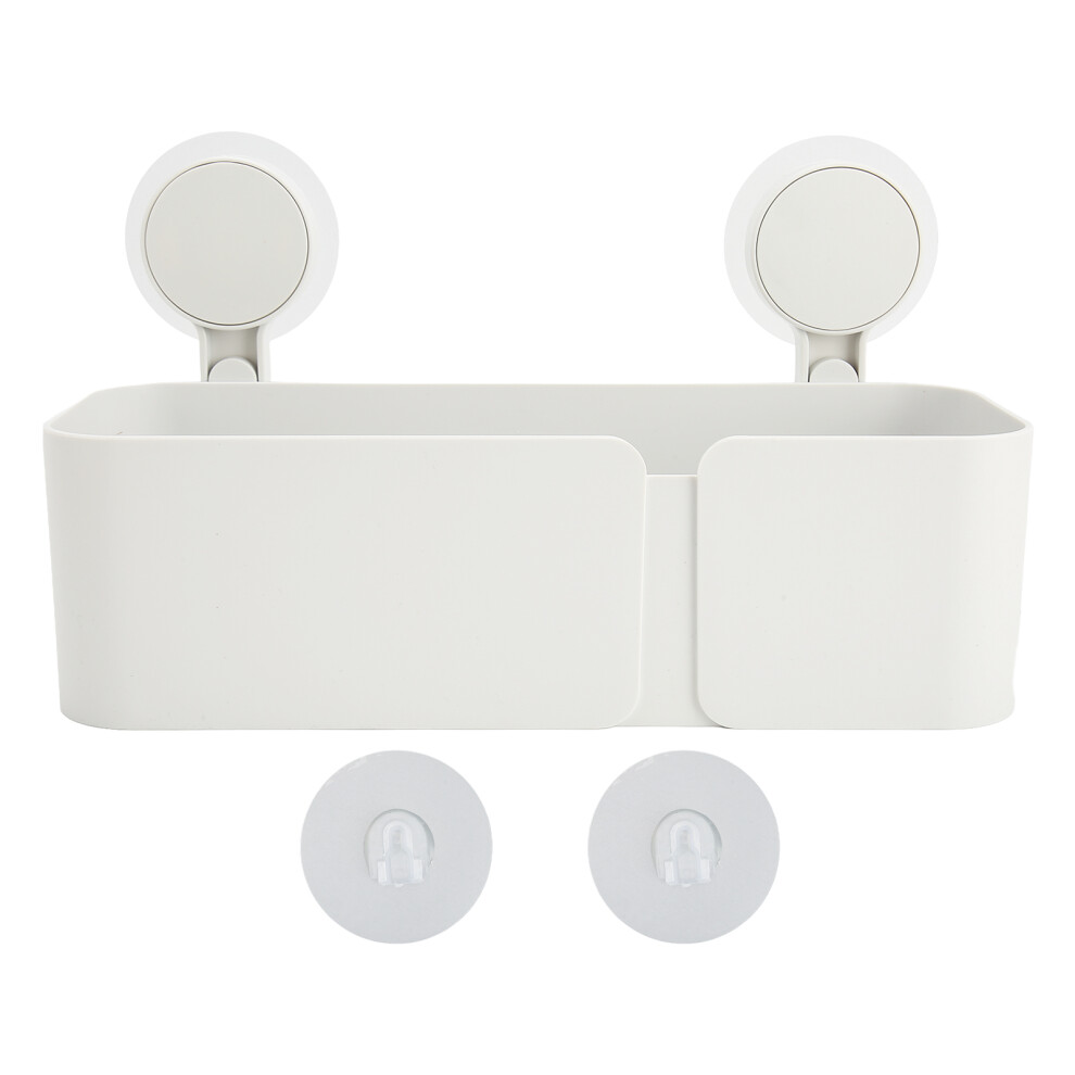 Suction Cup Organizer For Bathroom And Bedroom, Fast Draining Design Ensures Hygiene, Heavy Duty Bathroom Organizer Offers Large Storage Capacity, Hi