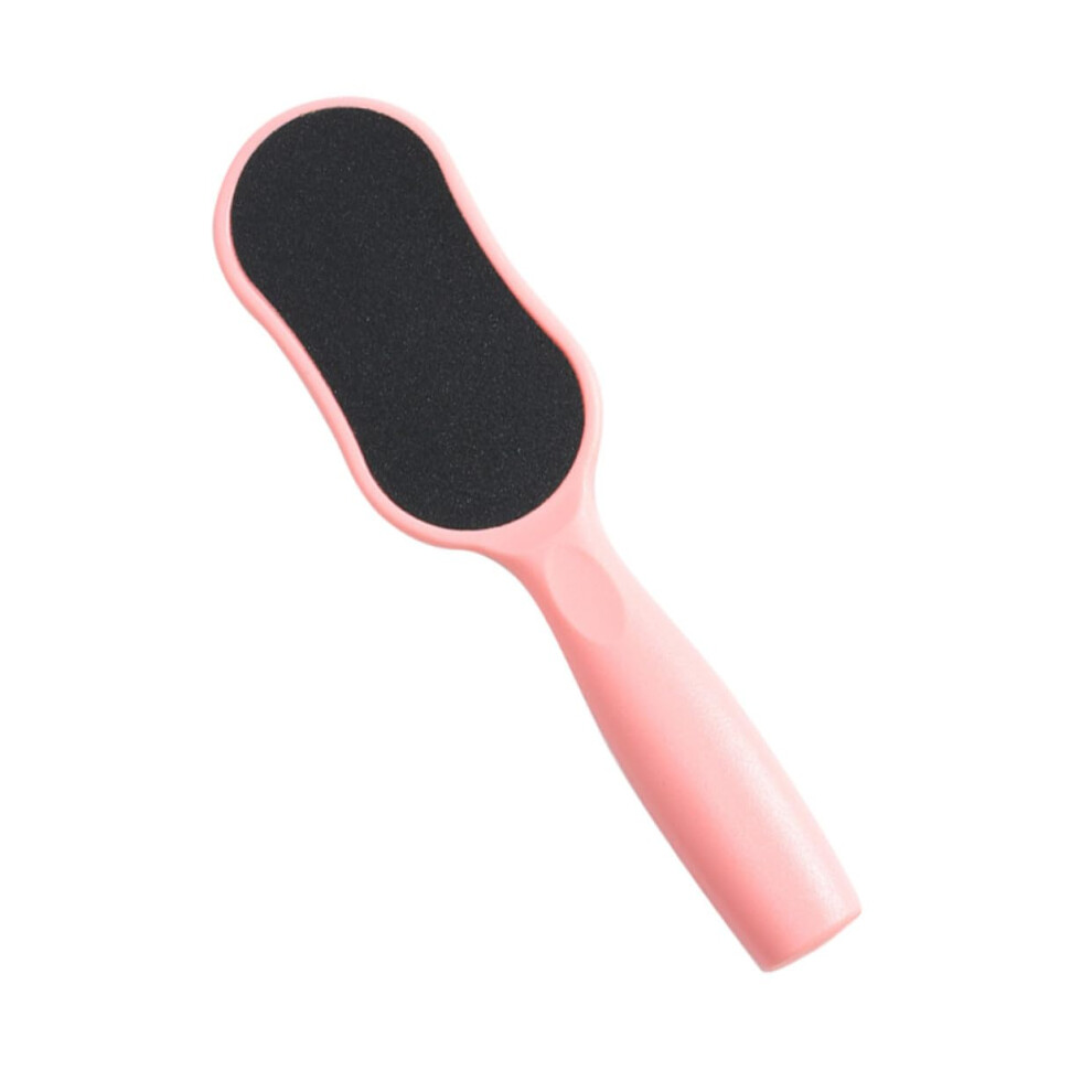 Pink Foot Files 2Pack Doublesided Callus Remover Ergonomic Plastic Handle For Pedicure And Foot Care