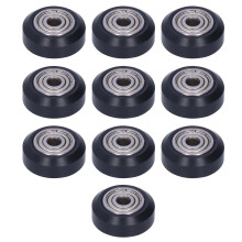 Polia de plástico com rolamento linear para impressoras 3D, rodas de POM, rodas para roteadores CNC, desempenho resistente ao desgaste e silencioso,
