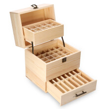 Aromatherapy Organizer, Makeup Nail Polish Perfume Container, Stylish Wooden Essential Oil Storage Solution with Multi-Layer Compartments, Keep Your