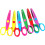 6Pcs Kids Craft Scissors Kid Safe Soft Grip Plastic Handle 5 Inch 3