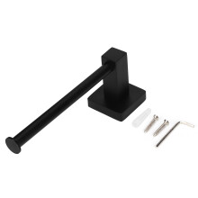 Elegantes Badezimmeraccessoire, moderner quadratischer Toilettenpapierhalter, platzsparender, rostfreier Wandspender für