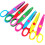 6Pcs Kids Craft Scissors Kid Safe Soft Grip Plastic Handle 5 Inch 2