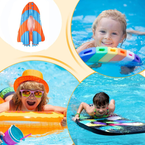 Inflatable Body Board, Foldable For Pool And Sea, Beginners Friendly, PVC Material 2