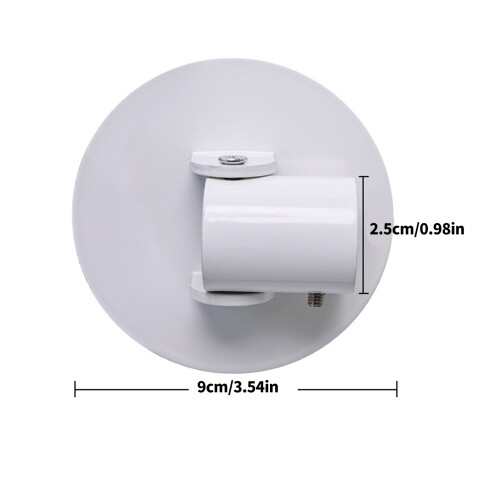 Pack de 2 Parenthèses de Tringle de Douche Forte-Blanc 2