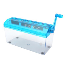 Manual Paper Shredder For Home Use Portable Small Paper 27.5 X 11.5 X 14.5 Cm Blue