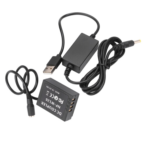 XT2 XT3 XT20 Dummy Battery DC Power Supply with USB Drive Cable Compatible