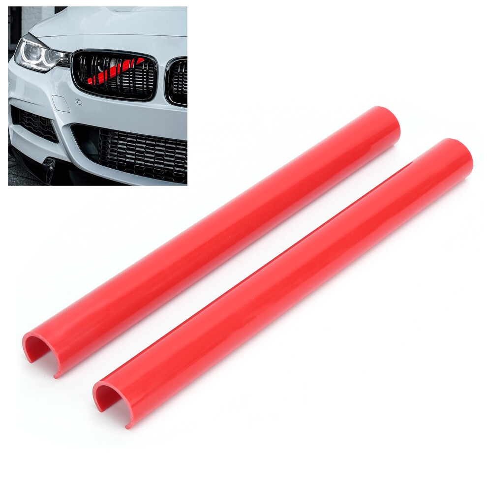 Durable 2Pcs Grille Stripe Trim For F20 F22 F30 G30 Series Cars Red 8411377593255