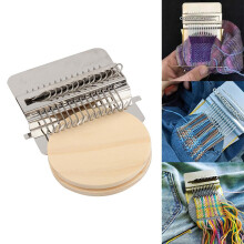 DIY Hand Weave Tool Mini Darning & Patching Machine for Beginners Braiding Tool