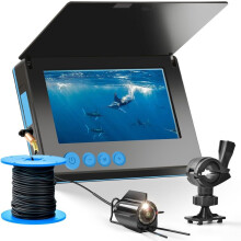 Underwater Fishing Camera 4.3 Inch HD Portable Fish Finder With Monitor Holder For Ice Lake Sea Boat Fishing 50m 20m