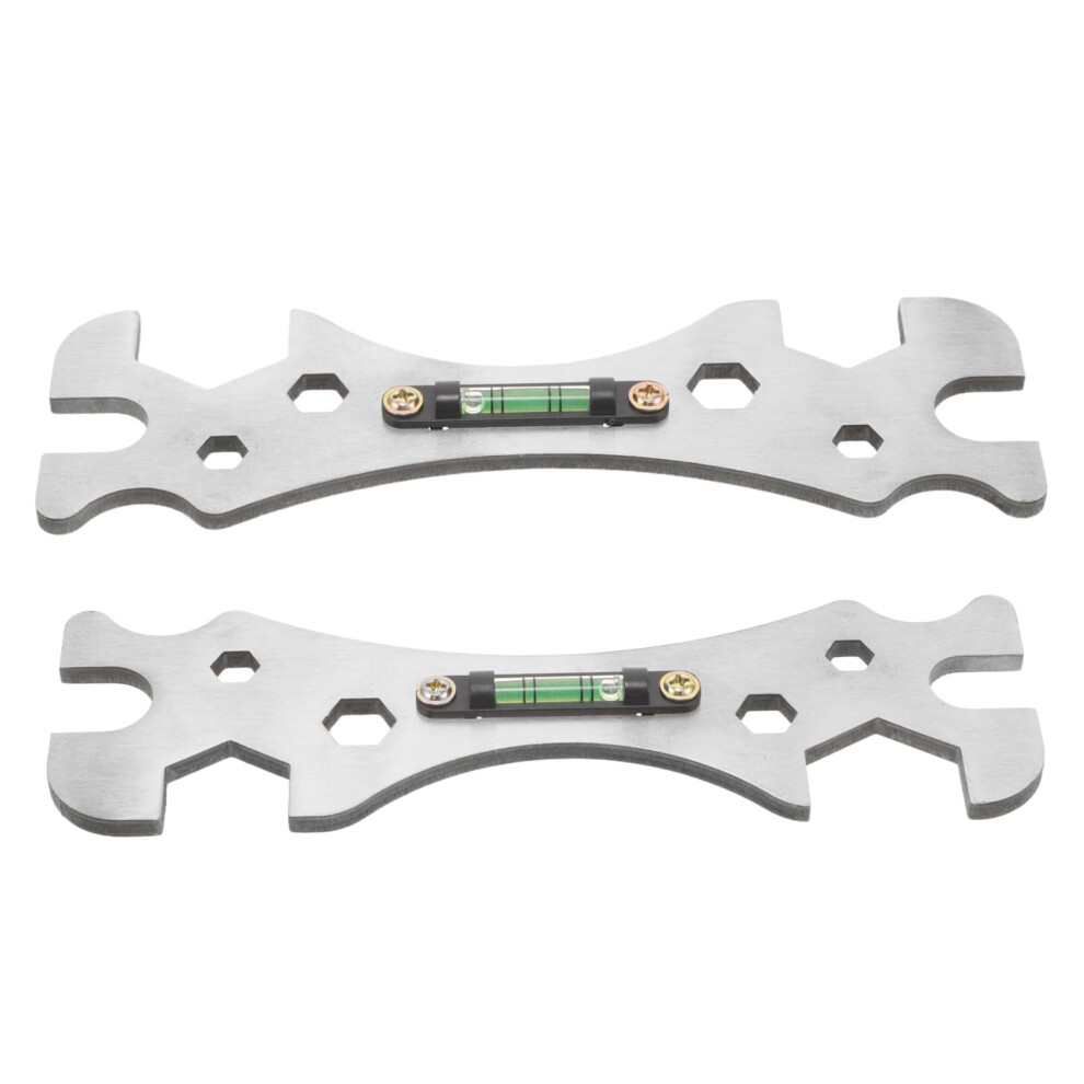 Shower Valve Wrench 2Piece Faucet Nut Wrench Set, Hex Nut Shower Arm Tool, Diy Plumbing Multifunction Spanner, Silver 9187378618868