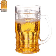 Fake Beer Glasses 400ml Capacity Double Layer Prank Mug With Mezzanine For Parties 1 Pc