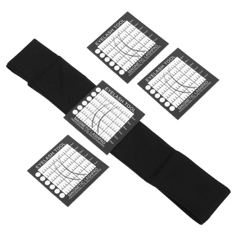 Eyelash Extension Supplies Magnetic Pad Box with Headband, Lash Extension Accessory for Easy Application and Organization