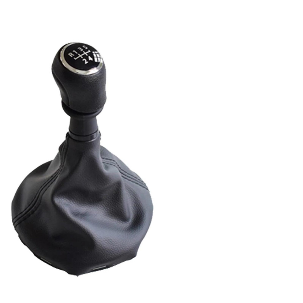 Gear Shift Knob With Leather Gaiter Boot Cover 5 Speed For Vw Transporter T5 T6 Black 9347817860610