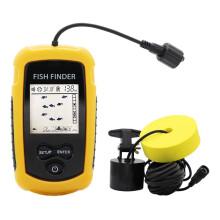Fish Finder 45Degree Sonar Coverage Echo Sounder Alarm Transducer Underwater Detector