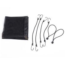 Dog Net for Car 45x24 Inch Backseat Mesh Barrier With Adjusting Rope And Hook Portable Pet Net For SUV