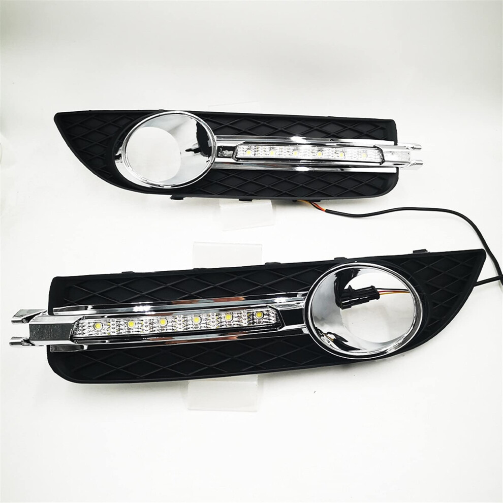 Car Led Daytime Running Lights And Fog Lamps For Opel Buick Regal 20092013 White/Yellow 9187378619285