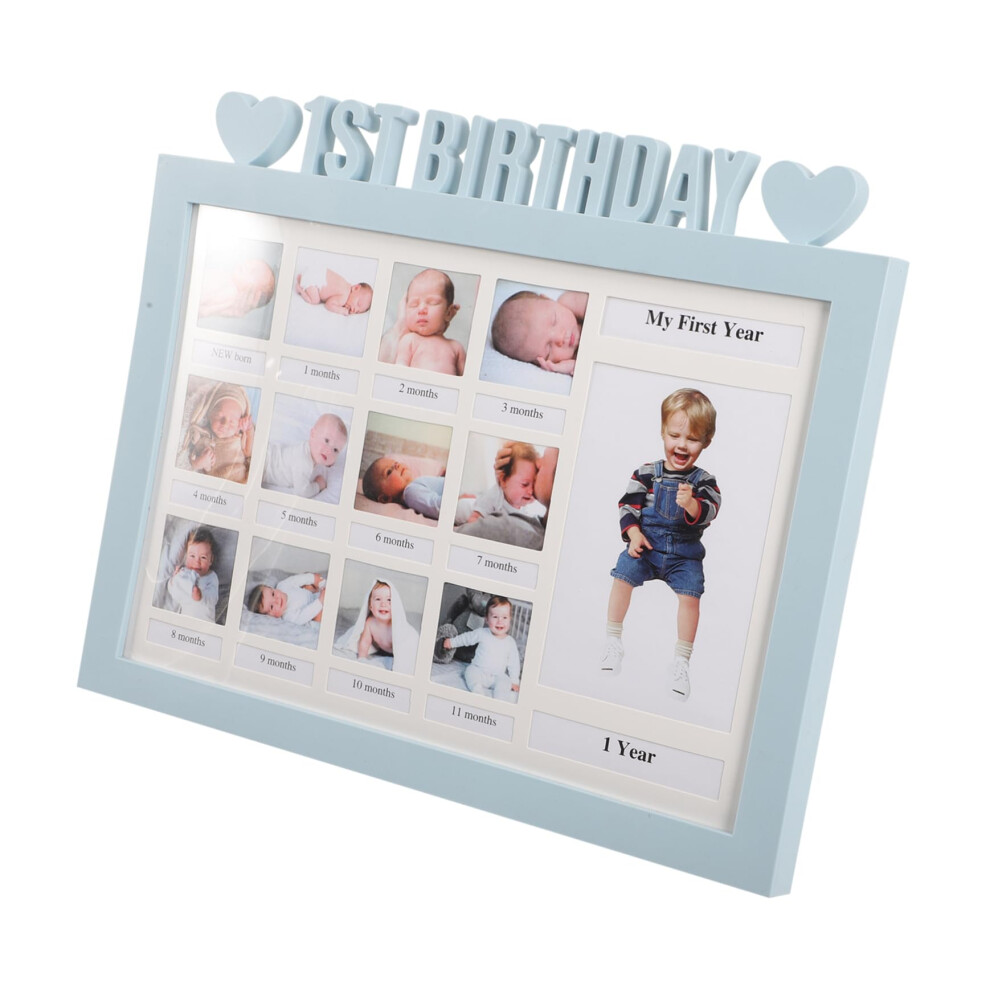 Birthday Milestone Photo Frame MonthByMonth Growth Record For Newborn Memories Baby Keepsake Shower Gift
