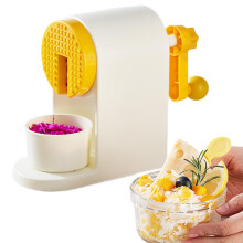 Manual Ice Crusher with Double Rolling Mechanism, Hand Crank Ice Shaver for Cocktails and Desserts