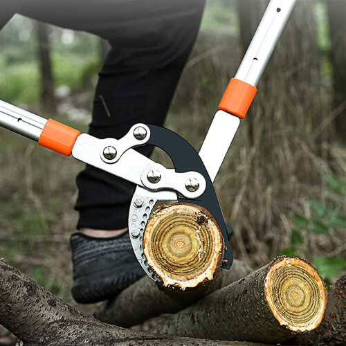 Telescopic Tree Pruner with Folding Saw Heavy Duty Extendable Lopper for Thick Branches 1