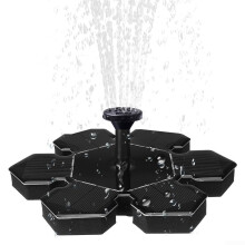 Solar Water Fountain with 4 Spray Patterns for Outdoor Garden Bird Bath Pond and Patio Decor