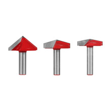 Mehrzweck-Fräser-Bit-Set aus Legierung mit-3 Stück 8x38