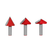Mehrzweck-Gravierfräser-Bit-Set in V-Form, D-Form,-3 Stück 8x32