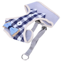 Pet Leash Rope, Double Ring Harness Vest, Pet Harness, Polyester, Breathable Mesh Design, Cat Chest Strap, EasytoUse Traction Leash Rope for (M)