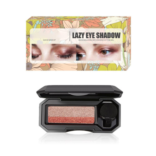 Παλέτα Eye Glamour Duo, σκιά ματιών με μεταξένια λάμψη, αδιάβροχη και μακράς διαρκείας,