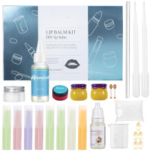 Kit per creare lucidalabbra fai da te, idratante e dai colori favolosi, divertimento pratico con ingredienti naturali, un regalo perfetto per le
