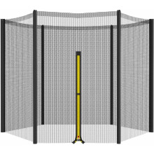 Rundum-Sicherheitsnetz für Trampolin, 3 m Ersatznetz, strapazierfähiges PE-Gewebe, wetterfest, ungiftig für Familienspaß