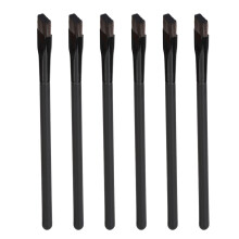 Reisefreundliches Make-up-Pinselset mit feinen, abgeschrägten, ultradünnen und flachen Pinseln aus hochwertigen Synthetikfasern für präzises