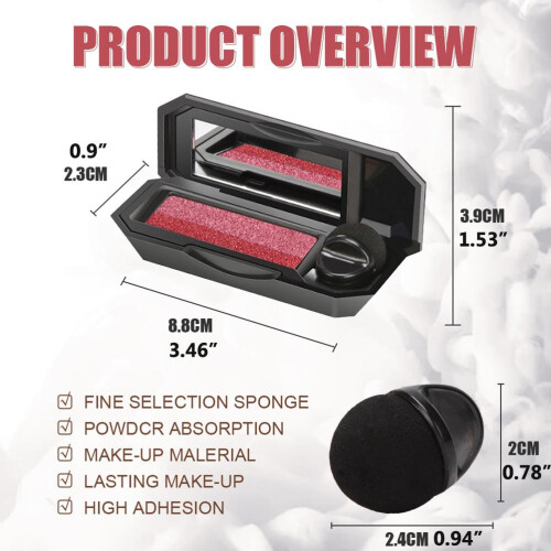 Παλέτα Eye Glamour Duo, σκιά ματιών με μεταξένια λάμψη, αδιάβροχη και μακράς διαρκείας, 2