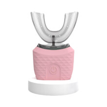 Periuță de dinți electrică wireless în formă de U, curățare la 360 de grade, albire cu lumină albastră, AI, memorie automată,
