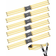 Élastique de lance-pierres en latex naturel pour la chasse, conception ultra-résistante à forte traction avec construction triple couche et bords