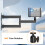 Projector Mount for Wall with Swivel, Premium Cold-Rolled Steel Foldable Projector Wall Mount Featuring Cable Management Clips, Adjustable 8