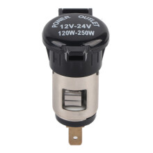 Presa accendisigari per auto, materiale resistente, spina accendisigari impermeabile con cablaggio resistente alla corrosione e connettore posteriore.